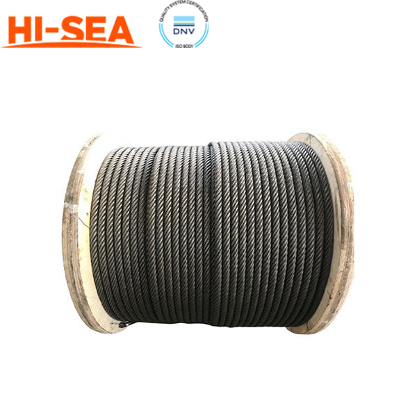 6×49SWS Galvanized Large Diameter Steel Wire Rope for Shipping